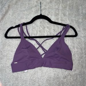 Pink sports bra